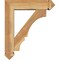 Ekena Millwork Balboa Arts and Crafts Rough Sawn Bracket w/ Offset Brace, Western Red Cedar, 6"W x 22"D x 26"H BKT0604X22X26BOA03RWR - alternate 2